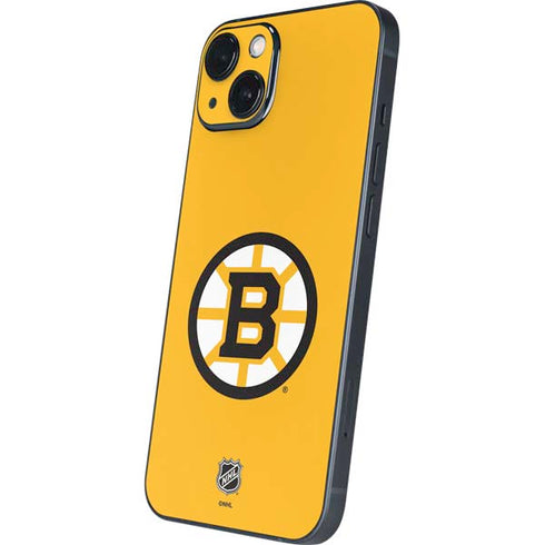 NHL Boston Bruins Solid Background iPhone 14 Plus Skin